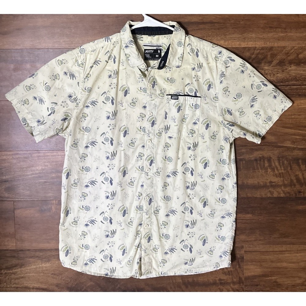Vintage Jetty Button Down S/S Shirt Medium 100% Cotton